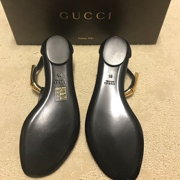 Gucci Bamboo Kid Scamosciato Nero sandals - Picture 4 of 6